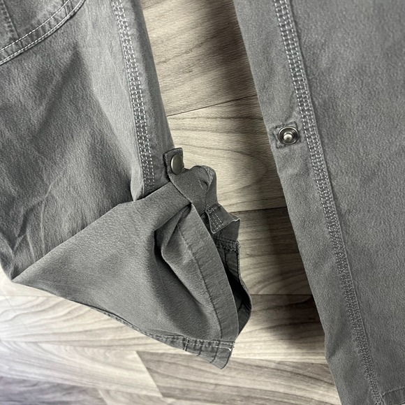 Kuhl Cargo Pants Womens Size 10 Gray Straight Leg Hiking Outdoor Relaxed Stretch - Picture 14 of 15